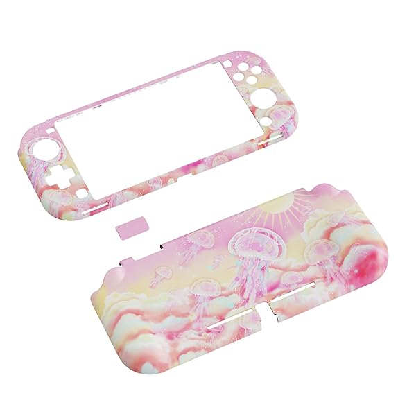 PlayVital ZealProtect Nintendo Switch Liteに対応用保護シェル、Switch Liteに対応用人間工学に基づいたデザインしたハードシェル、ジョイコンのシェル＆グラスフィルム＆サムライカバー＆ボタンキャップは付属