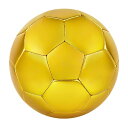 Linkidea サイズ 5 ゴールドカラーサッカーボール、公式試合サイズのゴールデンサッカーボール、フリースタイルサッカーとジャグリング用のギフトアイデア