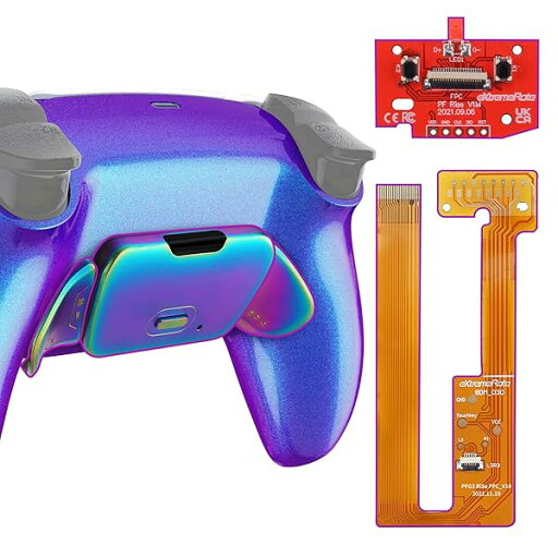 eXtremeRate ps5コントローラーBDM-030&BDM-040&BDM-050に対応用プログラムできる背面パドル金属バージョンライズリマップキットカメロンデザイン、ps5コントローラーに対応用アップグレードボードと再設計されたバックケース eXtremeRate ps5コントローラーBDM-030&BDM-040&BDM-050に対応用プログラムできる背面パドル金属バージョンライズリマップキットカメロンデザイン、ps5コントローラーに対応用アップグレードボードと再設計されたバックケース