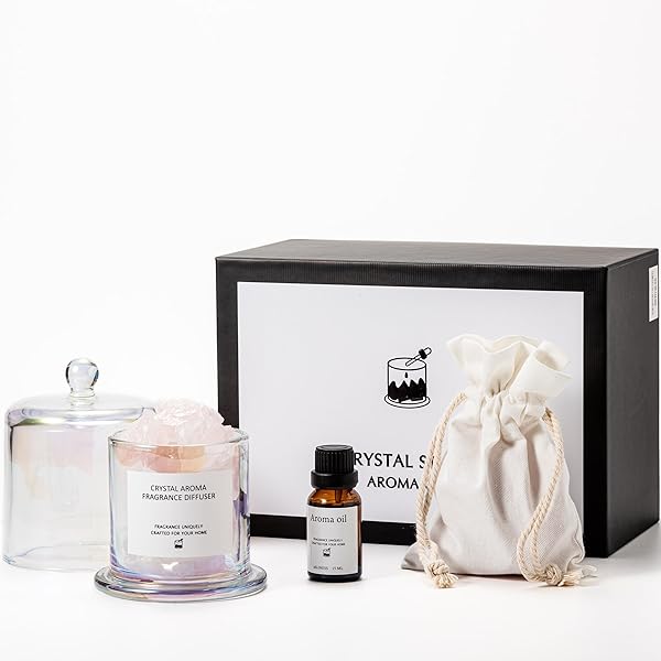 Miracle TQ アロマセット エッセンシャルオイル 天然石 ギフトパック エッセンシャルオイル 15ml + ク..