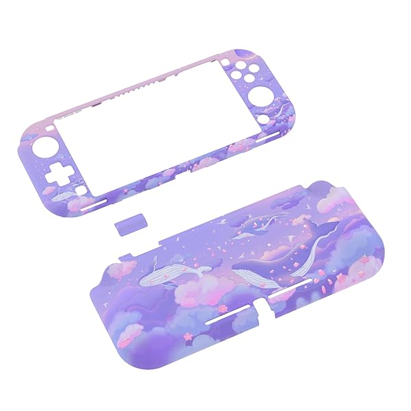 PlayVital ZealProtect Nintendo Switch Liteに対応用保護シェル(パタンデザイン)、Switch Liteに対応用人間工学に基づいたデザインしたハードシェル、グラススクリーンフィルム＆スロットカバー＆ボタンキャッ