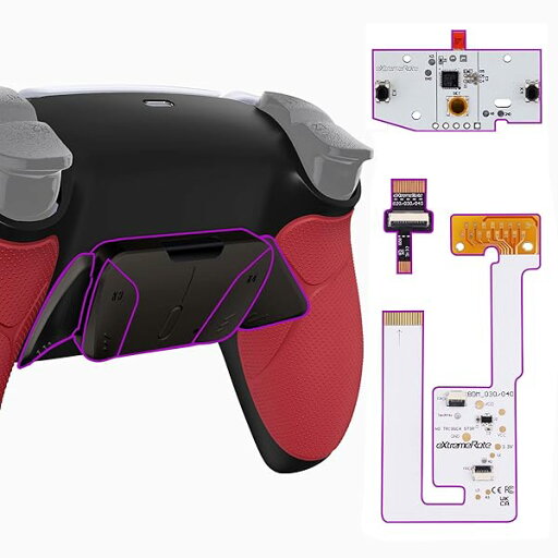 コントローラーではない。eXtremeRate ps5コントローラー(BDM-030&BDM-040&BDM-050)に対応用ラバーグリップ付き金属製RISE4 V3背面リマップキット(RMB)、ps5コントローラー用アップグレードボード&黒いバック コントローラーではない。eXtremeRate ps5コントローラー(BDM-030&BDM-040&BDM-050)に対応用ラバーグリップ付き金属製RISE4 V3背面リマップキット(RMB)、ps5コントローラー用アップグレードボード&黒いバック