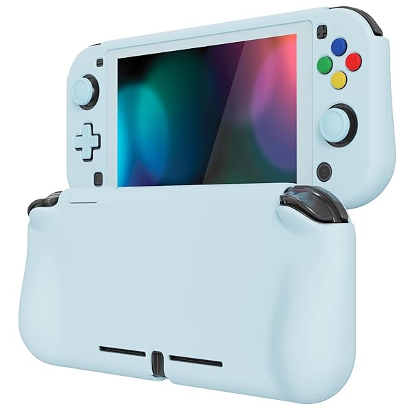 PlayVital ZealProtect Nintendo Switch Liteに対応用保護シェル、Switch Liteに対応用人間工学に基づいたデザインしたハードシェル、ジョイコンのシェル＆グラスフィルム＆サムライカバー＆ボタンキャップは付属