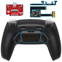eXtremeRate ps5コントローラーBDM-010/020対応RISE Plus MAX RMBバックパドルキット、クリッキートリガーストップ&ラバーグ...