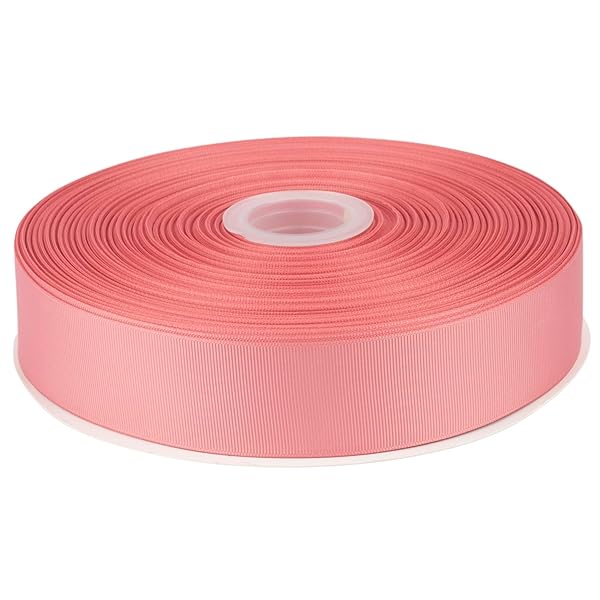 【Tekdeere】幅 38mmソリッドダスティローズグログランリボン、ギフトラッピング、裁縫、ヘアアクセサリー、結婚式の装飾に最適 - 91メートル/巻