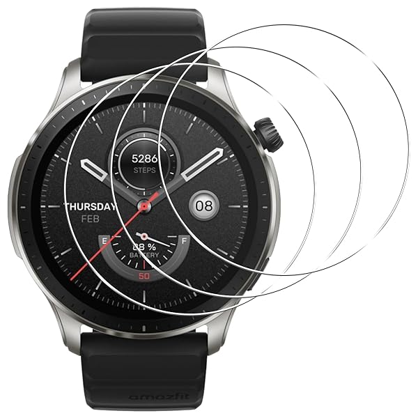 【3枚セット-高 品質】対応 Amazfit GTR4 フイルム Amazfit GTR4 ガラスフィルム 保護フィルム 画面保護シート 液晶シール カバー 液晶保護 ソフト 【 PET複合材 炭素繊維 3Dカバー 耐衝撃 超薄 気泡ゼロ 高感度 撥