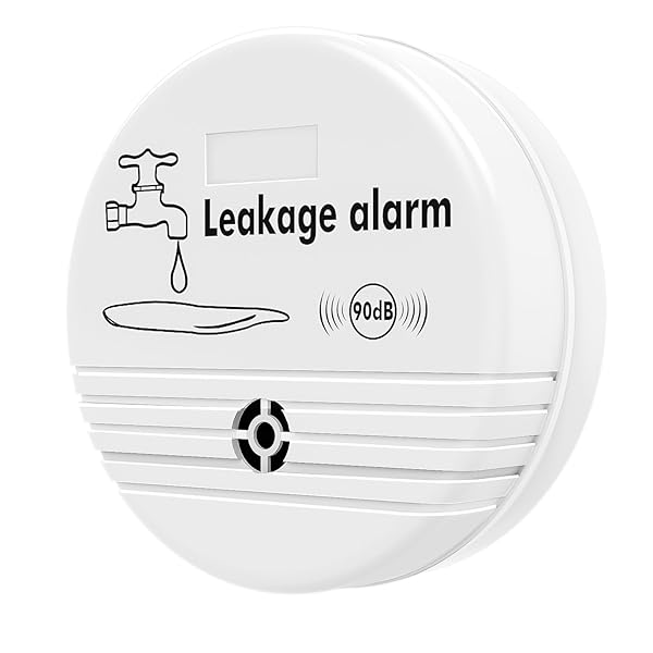 Housolution 漏水検知器 水漏れ報知器 水漏れセンサー 水オーバー 水位センサー 水位感知 水漏れ警報 水漏れ防止 漏水センサー 90db 無線 防災グッズ トイレ/風呂場適用 White