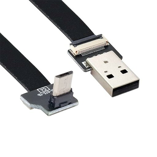 xiwai 1.0M アップアングル USB 2.0 Type-A オス - マイクロUSB 5ピン オス データ フラット スリム FPC ケーブル FPV & ディスク & 電話用 xiwai 1.0M アップアングル USB 2.0 Type-A オス - マイクロUSB 5ピン オス データ フラット スリム FPC ケーブル FPV & ディスク & 電話用