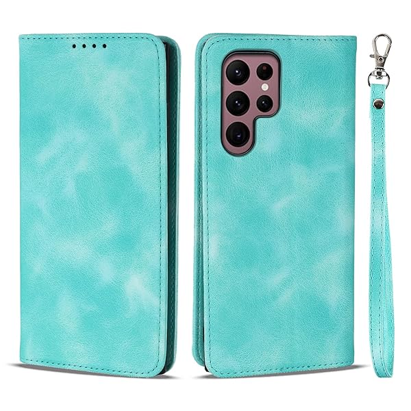 Havaya Galaxy S22 Ultra ケース ギャラクシーs22 Ultra ケース s22ウルトラ ケース 手帳型 au SC-52C カバー SCG14 ストラップ SC52C 耐衝撃 ドコモ サムスン samsung カード収納 So