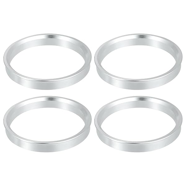 ACROPIX カーハブセントリックリング ユニバーサル シルバートーン 71.6 mm-64.1 mm 4個