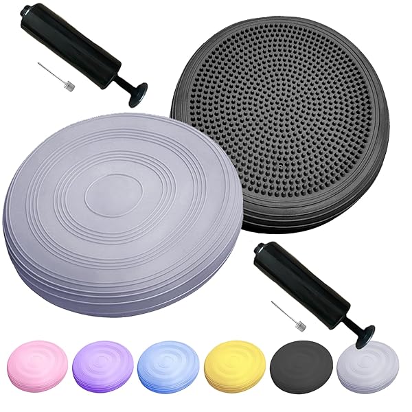 Vencede バランスクッション バランスディスク 体幹トレーニング 運動不足を解消 ポンプ付き 耐荷重150..