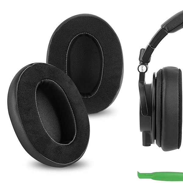 Geekria イヤーパッド Comfort 互換性 パッド オーディオテクニカ Audio-Technica ATH-M50X M50xBT2, M60X M50S M50cwh M45 M30X M20X ヘッドホンに対応 パッド イヤー/イヤー