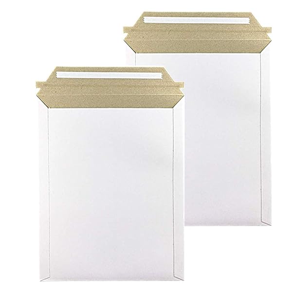 厚紙封筒 ビジネス封筒 (20枚、白い、A5サイズ、高24.5cm 幅19cm) ビジネスレターケース宅配袋超厚手約350g梱包袋A5メール便対応業務用ホワイト...