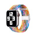 Apple Watch バンド ブレイデッドソロループ【工具不要 微調整可能】 装着感 アップルウォッチバンド Iwatch交換バンド 適応 iWatch Series SE 6 5 4 3 2 1 (38mm/40mm)