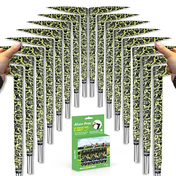 Alien Pros ゴルフラッピングテープ（16個ジャガー）マジック - 革新的なゴルフクラブグリップソリュー..