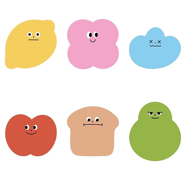 付箋 ふせん 付箋 おもしろ（6種類のパターンがあります） 付箋 可愛い 可愛い付箋 付箋 強粘着 インデ..