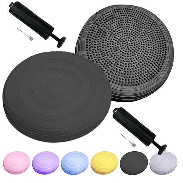 Vencede バランスクッション バランスディスク 体幹トレーニング 運動不足を解消 ポンプ付き 耐荷重150..