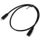 Cablecc HDMI 1.4 DタイプマイクロHDMIオスtoマイクロHDMIメスM / F延長ケーブル30 cm(2)