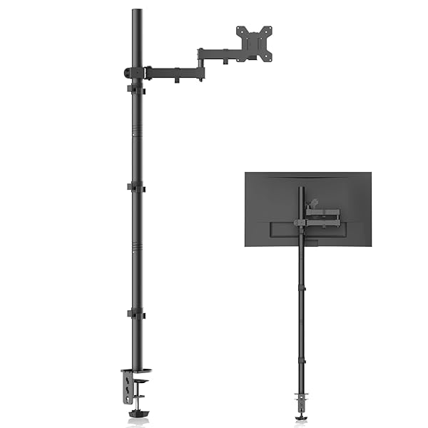 Bracwiser PCモニターアーム ディスプレイアーム モニターアーム 4軸 120cm 水平多関節 13-32インチ対応 グロメット式＆クランプ式 VESA規格75-100mm 耐荷重10KG MD71221