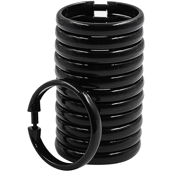 カーテンリング カーテンクリップフック スライドリング 開口設計 内径50mmプラスチックカーテンOリン..