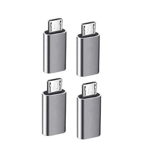 YFFSFDC USB-C → Micro USB アダプタ Type-C (メス) to Micro USB (オス) 変換アダプタ 4個入り マイクロUSB変換アダプター 変換コネクタ 充電とデータ転送 Xperia、Galaxy、Nexus、H YFFSFDC USB-C → Micro USB アダプタ Type-C (メス) to Micro USB (オス) 変換アダプタ 4個入り マイクロUSB変換アダプター 変換コネクタ 充電とデータ転送 Xperia、Galaxy、Nexus、H
