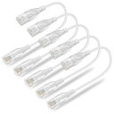 Ankuly Cat6A LANケーブル 短い ランケーブル 0.15m 5本セット RJ45コネクタ 10Gbps サーバー 企業様向け イーサネット 有線l...
