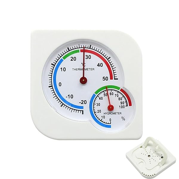 LOYELEY 湿度計 爬虫類 機械式 温度計 コンパクト デジタル 温湿度計 電池不要 置き掛け兼用 両生類 小..