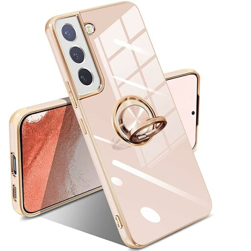 Galaxy S22 ケース リング付き リング 耐衝撃 SC-51C SCG13 カバー 携帯カバー TPU 軽量 スタンド機能 車載ホルダー対応 360°回転 指紋防止(ピンク) Galaxy S22 ケース リング付き リング 耐衝撃 SC-51C SCG13 カバー 携帯カバー TPU 軽量 スタンド機能 車載ホルダー対応 360°回転 指紋防止(ピンク)
