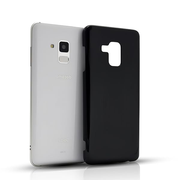 Galaxy feel2 SC-02L ケース ブラック Galaxy feel2 用の保護ケース TPU シリコン 耐衝撃 磨り表面 指紋防止 軽量 薄型 ストラップホール付き 保護 カバー（ブラック）(2)