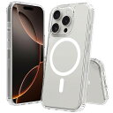 PinLiSheng iPhone 16 Pro ケース クリア Magsafe対応 PC背面 + TPUバンパー 2重構造 黄変防止 耐衝撃 滑り止め 指紋防止 米軍MIL規格 ワイヤレス充電対応 スマホケース iPhone 16 Pro アイフォ