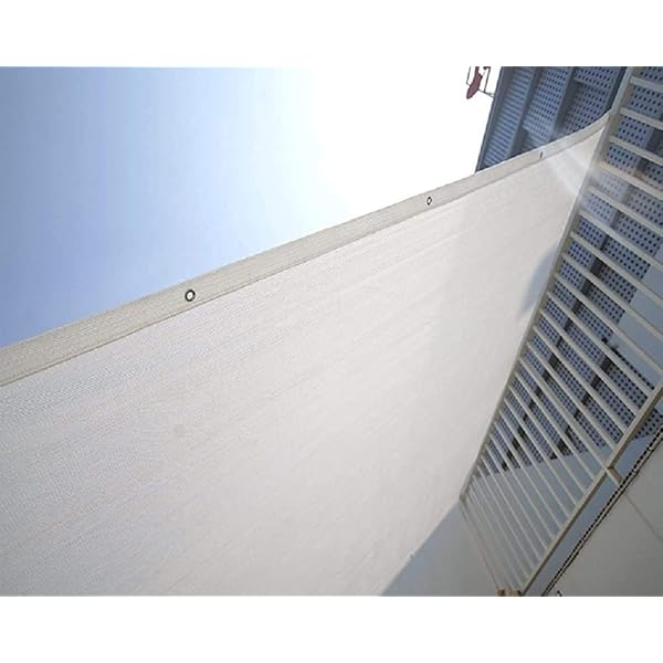 日よけ シェード オーニング クールシェード 日よけシート サンシェード 日除けセイル UVカット ガーデン 庭 バルコニー用 (ホワイト)完成品 全14サイズ...