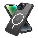iPhone 14 ケース 半透明 MagSafe対応 iphone14 カバー マグネット搭載 アイフォン 14 用 カバー 耐衝撃 マット感 スマホケース iphone 14 黄ばみなし ストラップホール付き マグセーフ対応 ワイアレス充電対応