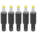 PATIKIL 4x1.7mm DC オスプラグ電源端 5 個 DIY DC バケットコネクタ交換用 イエロー(4)