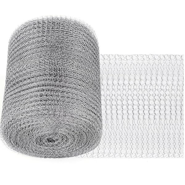 MUYYIKA ステンレスソフトネット ネズミ駆除 網 ねずみ対策 コウモリ撃退グッズ ナメクジ 換気口 排気口 通風口 雨どいの隙間 排水口 壁の穴 すき間 カタツムリ こうもり ヘビ ネズミ 侵入防止 防鼠金網 鳥 害虫対策 猫よけ 猫 侵入防止