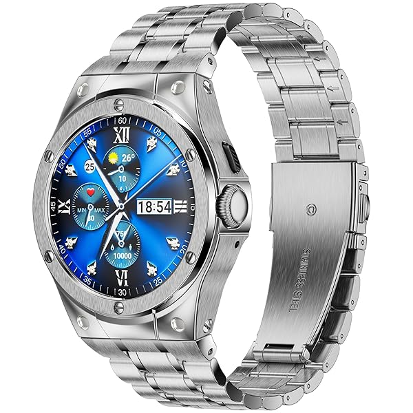 [MioHHR] ステンレススチールケースとバンドは、Google Pixel Watch 3/2/1、Google Pixel Watch 41mmと互換性があります、男女兼用 シルバー