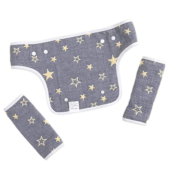 [huazontom] 抱っこ紐 よだれカバー 3点セット 胸当て よだれパッド 綿100% 柔らかい 赤ちゃん おでか..