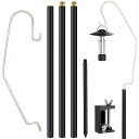 CHENGMAY ランタンスタンド ランタンポール 1.5mm極厚ポール 頑丈 打ち込み式 テーブル 2way 軽量 コンパクト 自立式 安定性強化 耐荷重2kg アウトドア キャンプ用品 収納ケース付き (1世代-2way)(4)