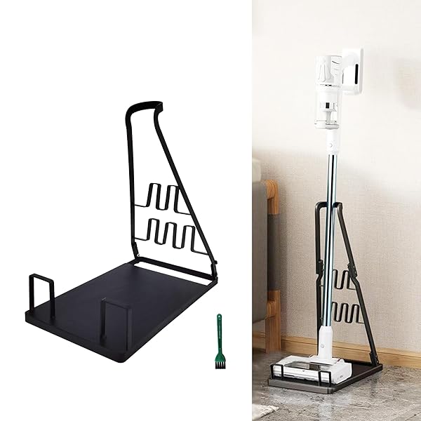 EZ SPARES 取り付け不要掃除機スタンド、ストレージスタンドドッキングステーションホルダー、全金属ブ..