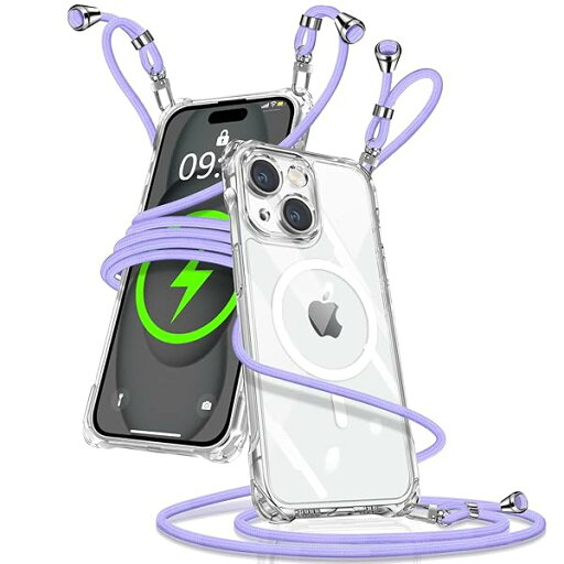 iPhone 15 用 ケース クリア ショルダー MagSafe対応 iPhone15 スマホケース 携帯ストラップ マグセーフ対応 アイフォン15 カバー 肩掛け 斜めかけ 縄掛けケース 透明 TPU 携帯ケース 紐付き 織りストラップ付き 長さ iPhone 15 用 ケース クリア ショルダー MagSafe対応 iPhone15 スマホケース 携帯ストラップ マグセーフ対応 アイフォン15 カバー 肩掛け 斜めかけ 縄掛けケース 透明 TPU 携帯ケース 紐付き 織りストラップ付き 長さ