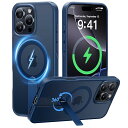 【新発想360°回転!スマートアーム搭載!】CASEKOO iPhone 16 Pro Max 用 ケース 超強力な磁力 縦横両対応 【MagSafeとスタンド併用】 マグネット搭載 米軍MIL規格耐衝撃 ワイヤレス充電対応 指紋防止 いphone1