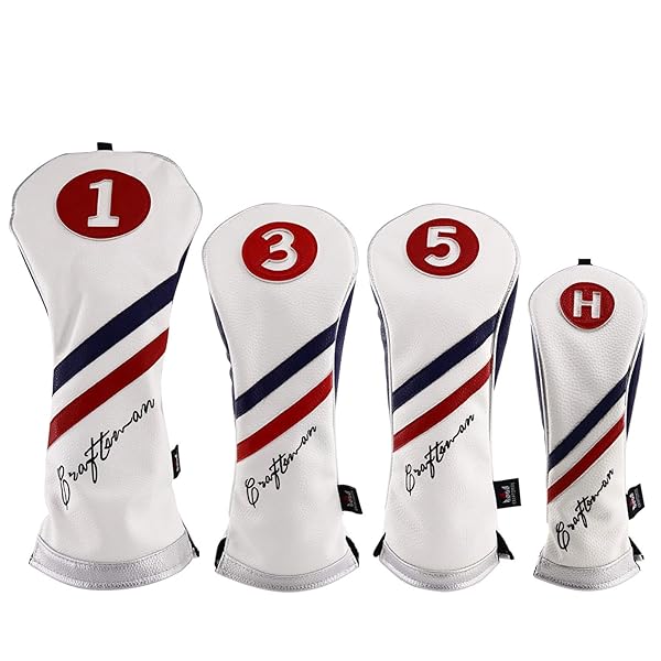 CRAFTSMAN（クラフトマン）ゴルフウッドカバー ヘッドカバー クラブカバー ドライバー用・フェアウェイ..