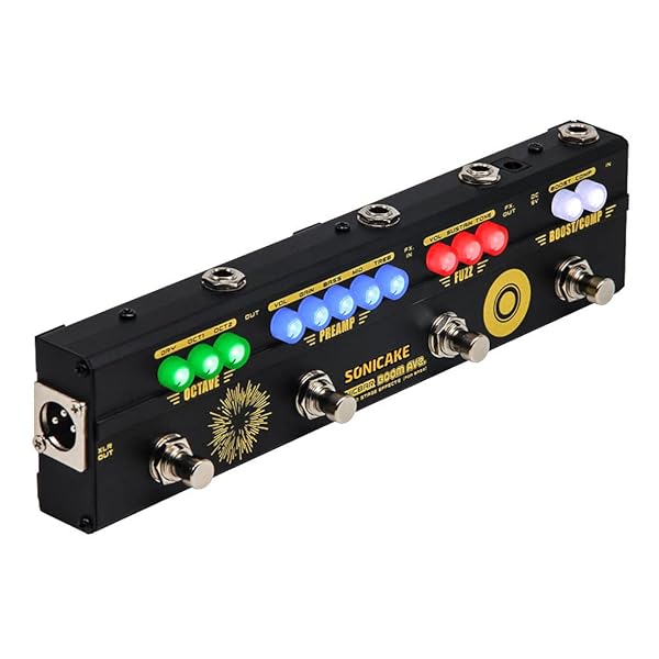 SONICAKE プリアンプ＆コンプレッサー＆ブースター＆ファズ＆オクターバー エフェクター マルチエフェ..