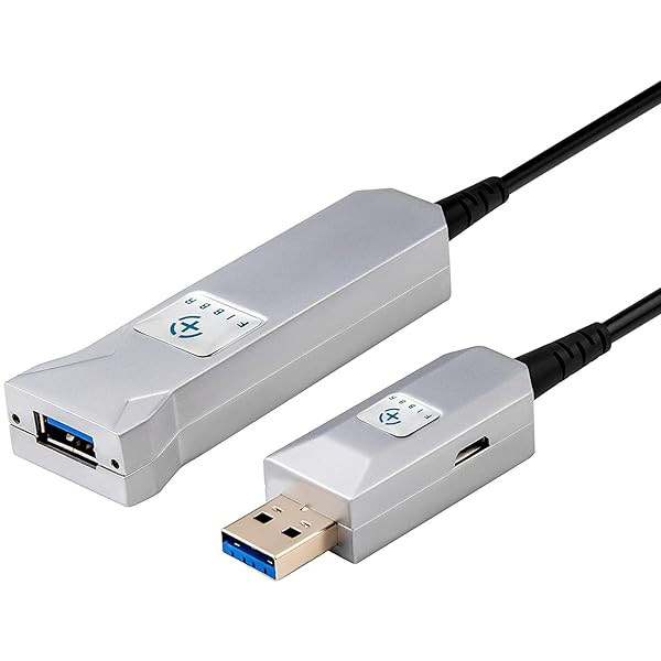 FIBBRSB 3.0光ファイバケーブル30 M、超長USB 3.0延長ケーブルオス、高速5 Gbpsデータ伝送拡張コード、..