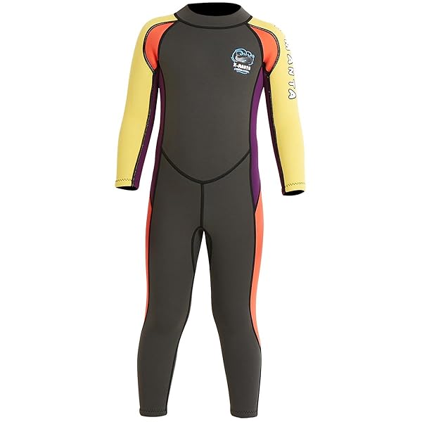 ウェットスーツ 子ども用 2.5mm フルスーツ 長袖 マリンスポーツ ダイビングスーツ 男の子 Sサイズ ダ..