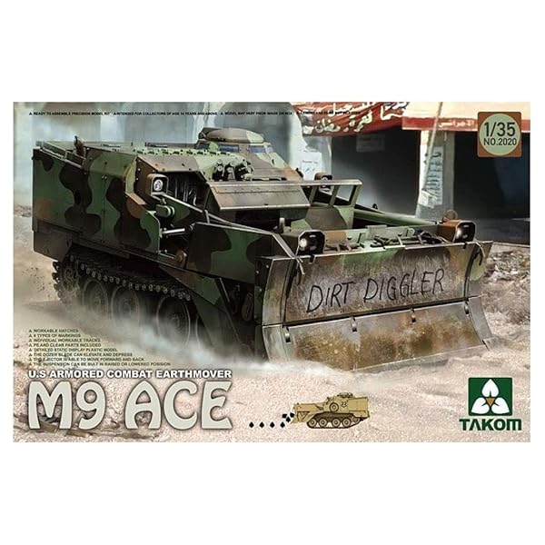 TAKOM 1/35 アメリカ 軍 M9 ACE 装甲ブルドーザー TKO2020 プラモデル