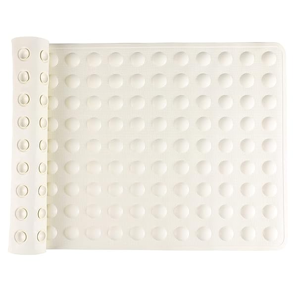 IRETION お風呂 すべり止めマット 浴槽 40×70cm 天然ゴム製 お風呂マット 介護 転倒防止 吸盤付き 柔ら..