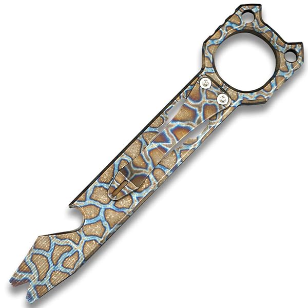 楽天ピオマーケットTwosun チタンEDCアウトドアプライバーボトルオープナー ポケットクリップ付き TS143--フェアリープライ