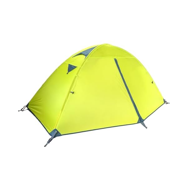 楽天ピオマーケットTRIWONDER 二重層 テント 1人用 アウトドア 防災用 キャンプ用品 3シーズン 登山テント 撥水加工 軽量 設営簡単 4色選択可能 （グリーン）