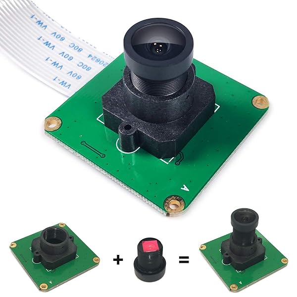 ラズベリーPiカメラモジュール広角レンズ5MP 1080P OV5647センサーラズベリーPi 5 4、Pi 3 B+、Pi 3、Pi 2、Pi B+、Pi A、Pi零