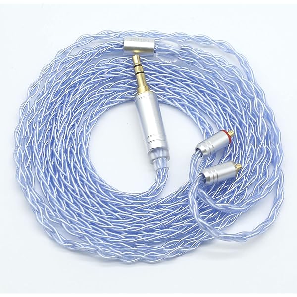 【JSHiFi-SKY】MMCX3.5mmリケーブル MMCX銀メッキ8芯3.5mmプラグアップグレードケーブル人気中華イヤホンケーブル(MMCX3.5mm)